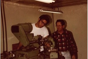 John Lieber with his father-in-law